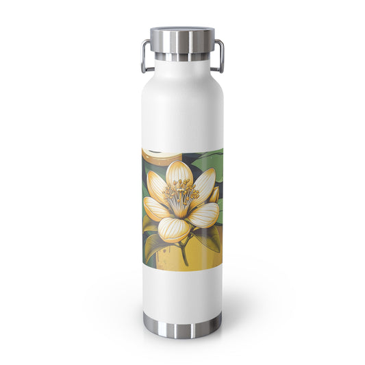 A2) Copper Vacuum Insulated Bottle, 22oz 'Lemon'