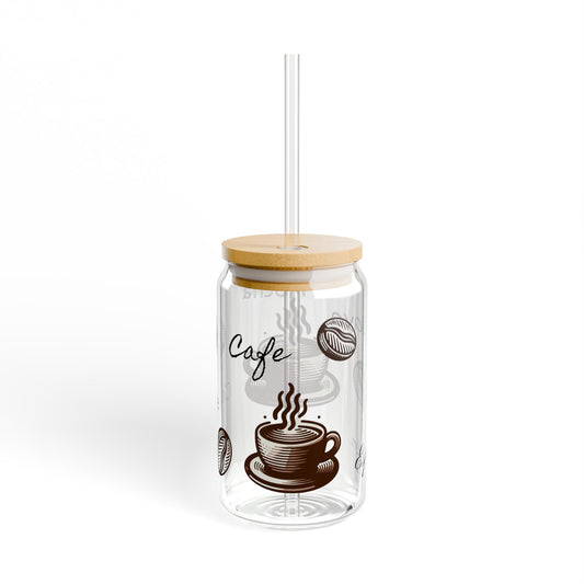 A1) Sipper Glass, 16oz 'Coffee'