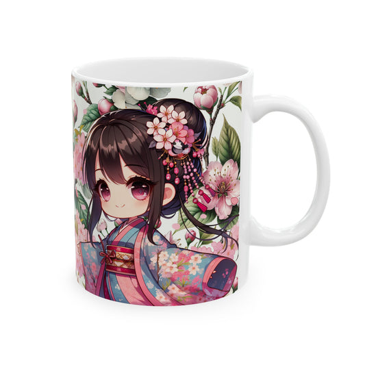 A3) Ceramic Mug, (11oz, 15oz) 'Cherry Trees'