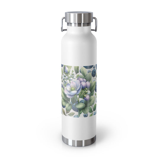 A2) Copper Vacuum Insulated Bottle, 22oz 'Blueberry'